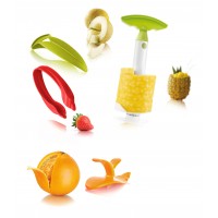 Tomorrows Kitchen 4 Piece Fruit Peeler and Slicer Set TMWS1005